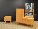 Vintage kaptafel en bijzetkast