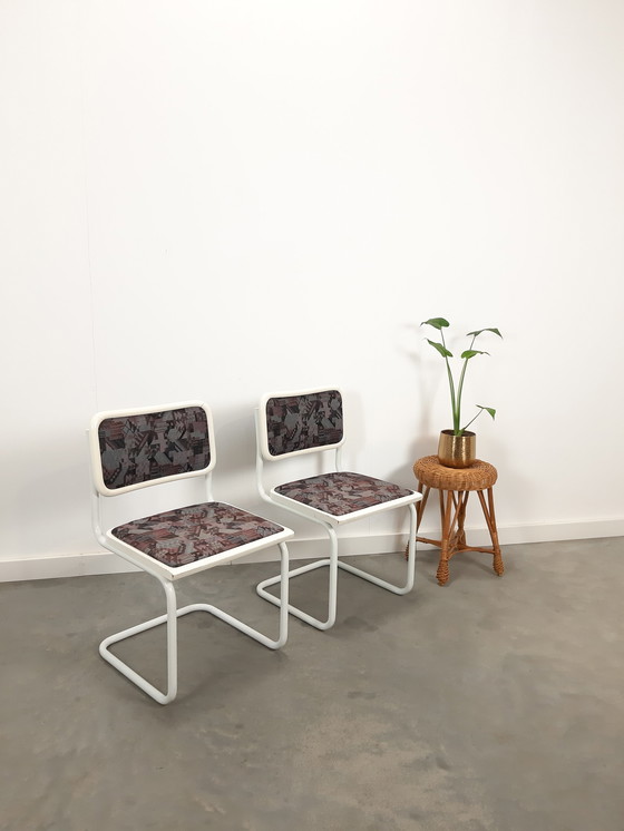 Image 1 of 2x Vintage buisframe stoelen