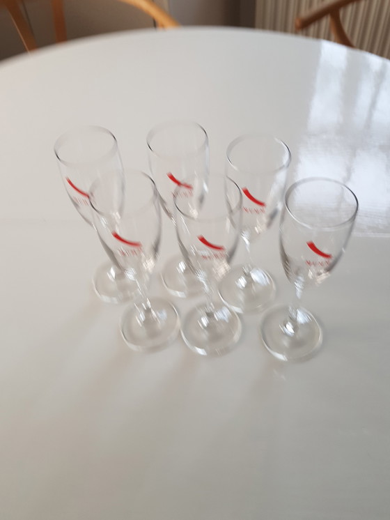 Image 1 of 6x Mumm champagneglazen