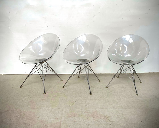 Image 1 of 3x Kartell Eros stoel