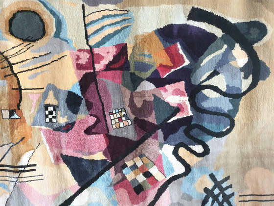 Image 1 of Vintage wandtapijt naar Wassily Kandinsky