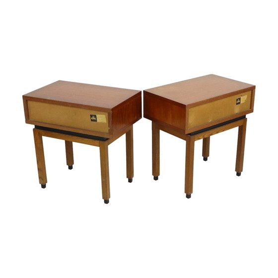 Image 1 of Vintage Teakhouten Nachtkastjes 