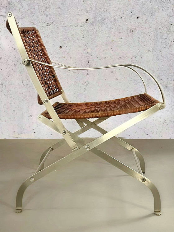 Image 1 of Flexform Carlotta Leren fauteuil