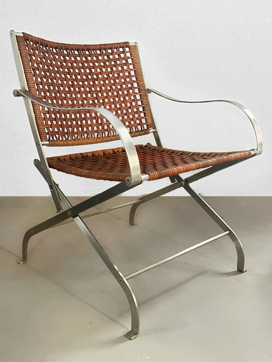 Image 1 of Flexform Carlotta Leren fauteuil