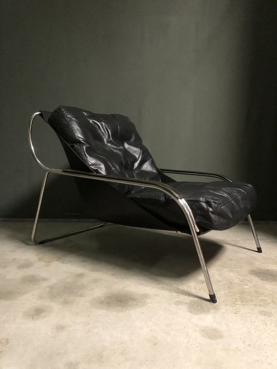 Image 1 of Marco Zanuso Maggiolina fauteuil en kruk voor Zanotta