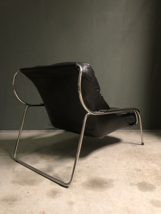 Image 1 of Marco Zanuso Maggiolina fauteuil en kruk voor Zanotta