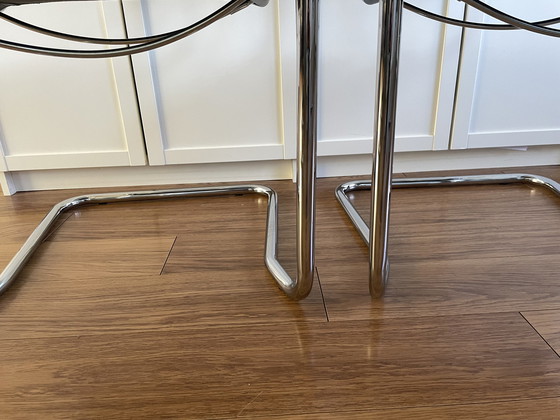 Image 1 of 4x Vintage buisframe stoel