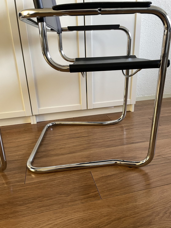 Image 1 of 4x Vintage buisframe stoel