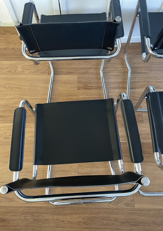 Image 1 of 4x Vintage buisframe stoel