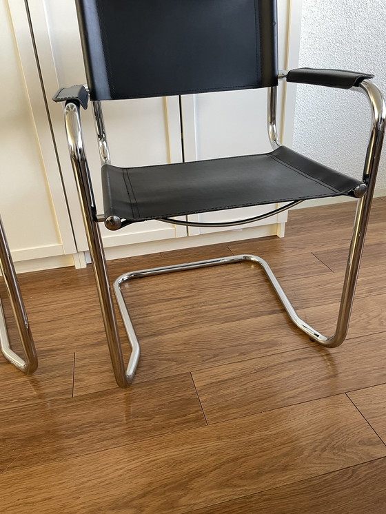 Image 1 of 4x Vintage buisframe stoel