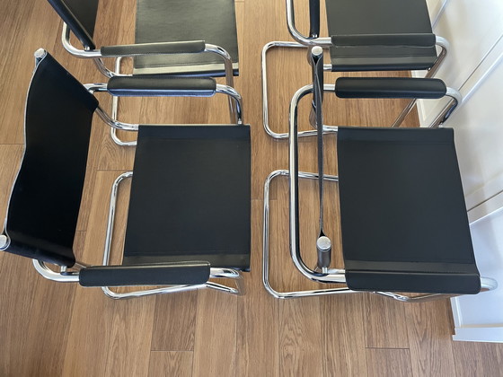 Image 1 of 4x Vintage buisframe stoel