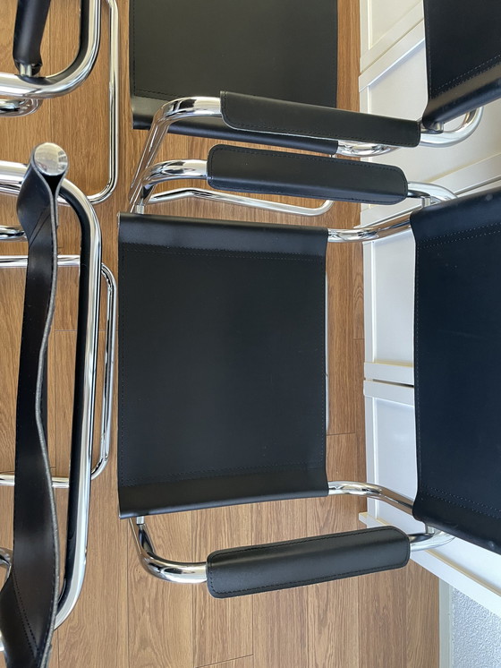 Image 1 of 4x Vintage buisframe stoel