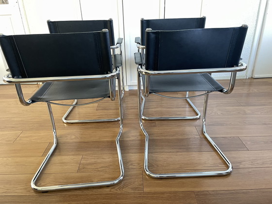 Image 1 of 4x Vintage buisframe stoel