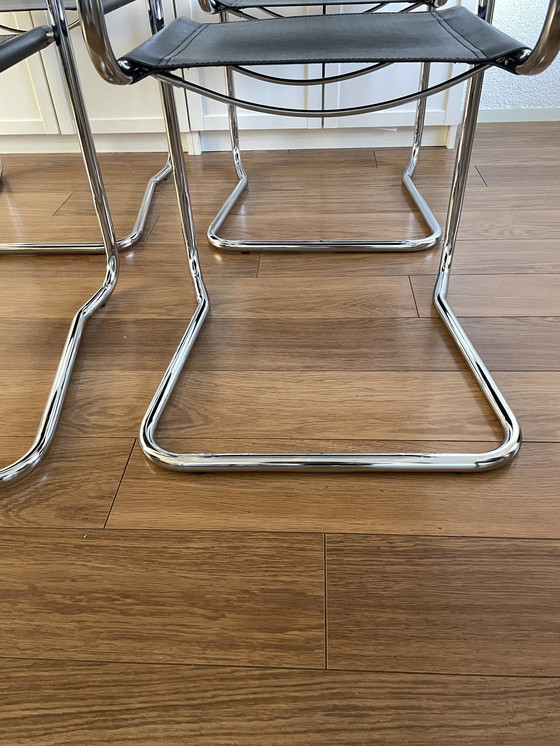 Image 1 of 4x Vintage buisframe stoel