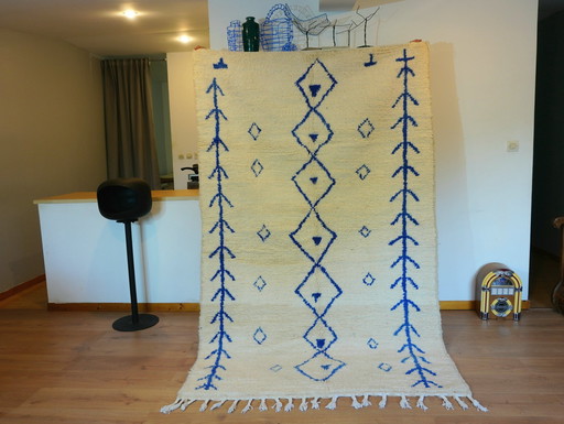 Berberkleed - 239 cm x 148 cm - witte wol