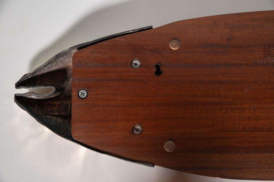 Image 1 of Vintage houten presentatiebord, Fish platter