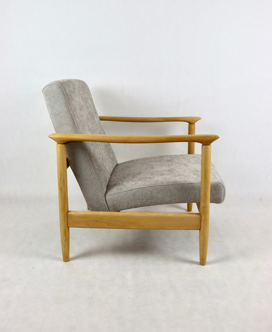 Image 1 of Lichtgrijze Gfm-142 fauteuil toegeschreven aan Edmund Homa, 1970S