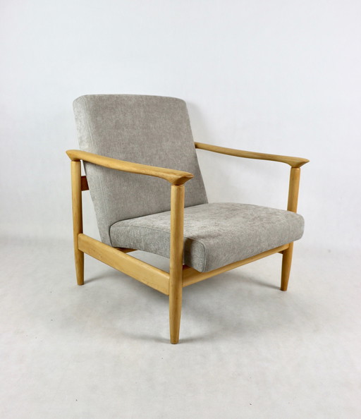 Lichtgrijze Gfm-142 fauteuil toegeschreven aan Edmund Homa, 1970S