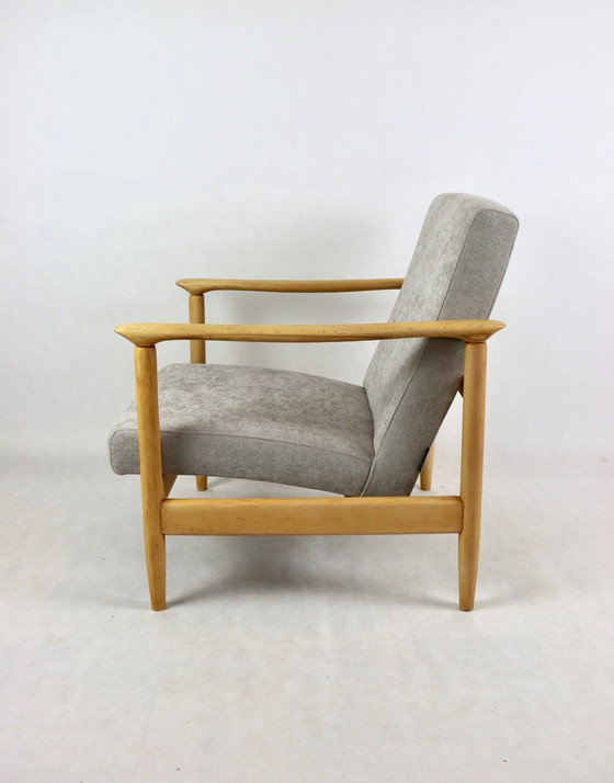 Image 1 of Lichtgrijze Gfm-142 fauteuil toegeschreven aan Edmund Homa, 1970S