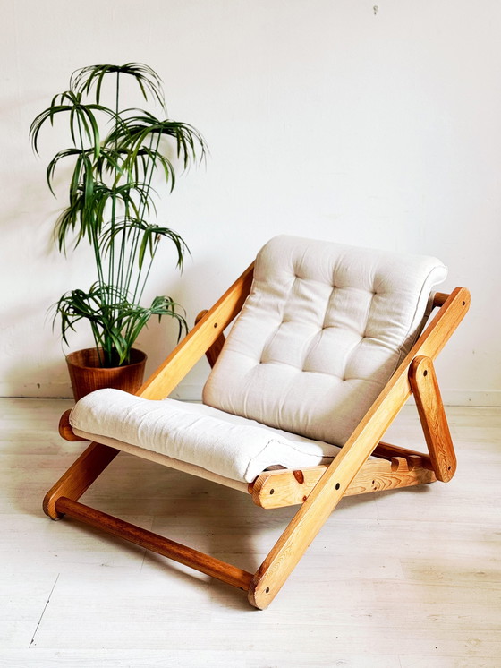 Image 1 of Vintage Ikea Kon Tiki Chair Gillis Lundgren 