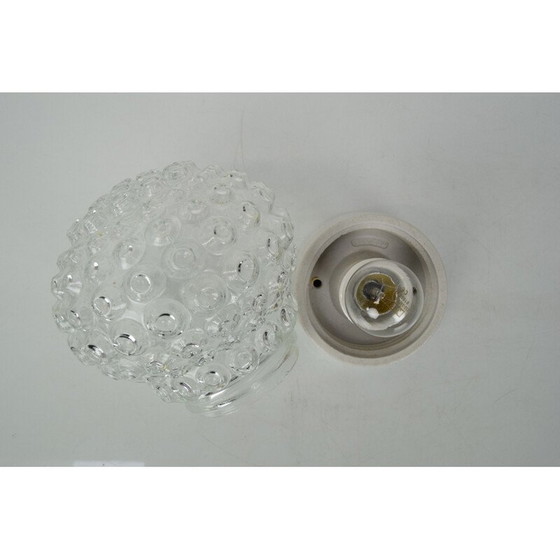 Image 1 of Vintage wandlamp van glas en keramiek, Tsjecho-Slowakije 1960