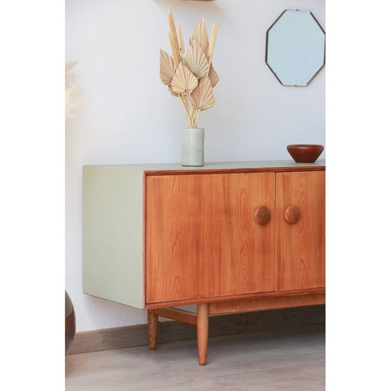 Image 1 of Vintage massief iepen dressoir, Engeland 1960