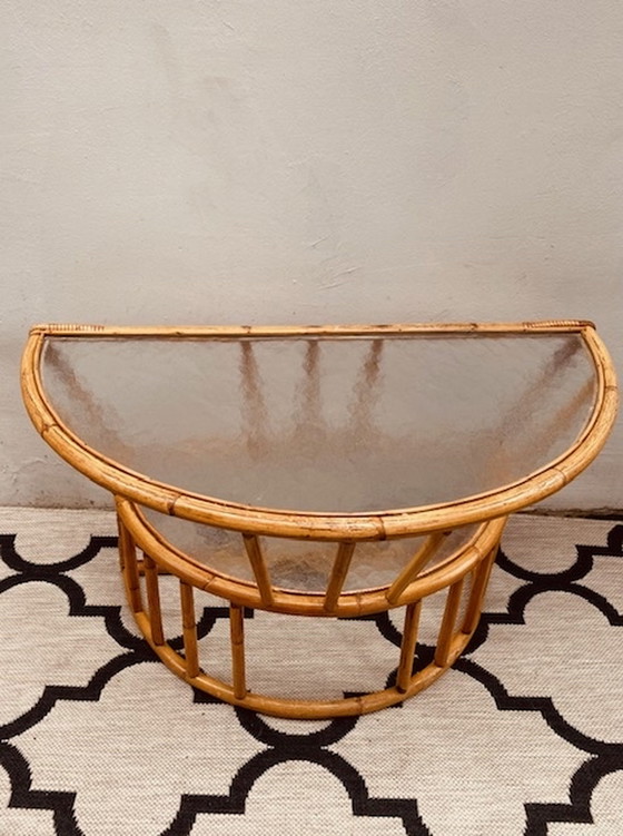 Image 1 of Rohe rotan bamboe side table