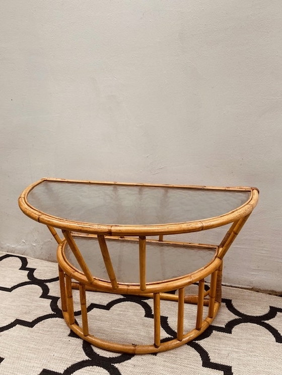 Image 1 of Rohe rotan bamboe side table