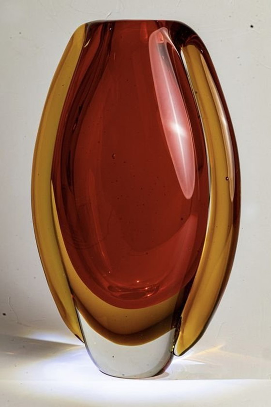 Image 1 of Vintage Vaas - Goutte De Rosée - Glas - Rosenthal - 1975