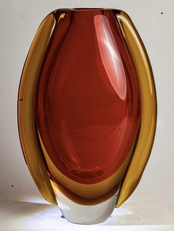 Image 1 of Vintage Vaas - Goutte De Rosée - Glas - Rosenthal - 1975