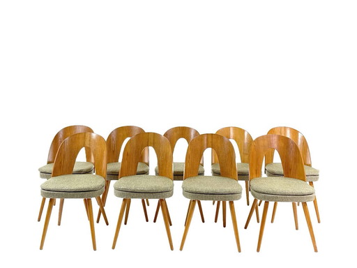 9X Vintage Design Eetkamerstoelen Van Antonín Šuman Voor Tatra