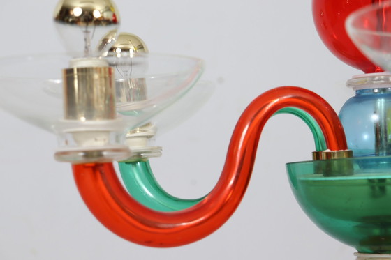 Image 1 of  Kroonluchter/plafondlamp van Murano glas, Italië, jaren 1980