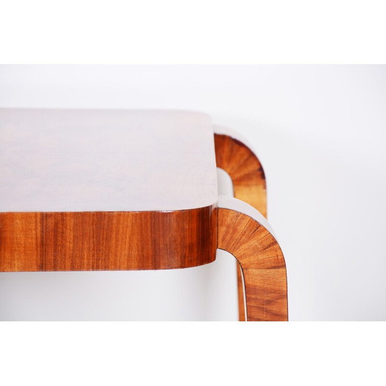 Image 1 of Vintage art deco walnoten salontafel door Halabala voor Up Zavody, 1930