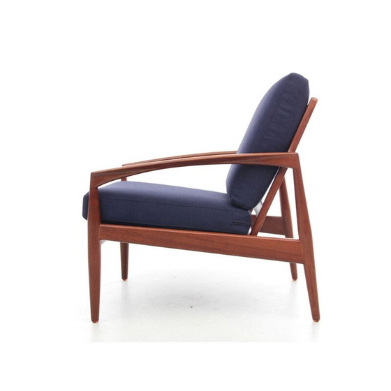 Image 1 of Scandinavische vintage fauteuil model Paper Knive in teakhout van Kai Kristiansen