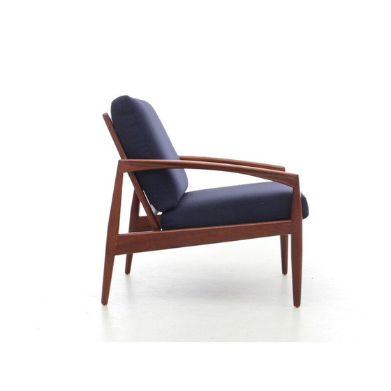 Image 1 of Scandinavische vintage fauteuil model Paper Knive in teakhout van Kai Kristiansen