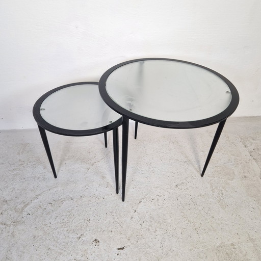 Jaren 80 Minimalistische Bijzettafels 