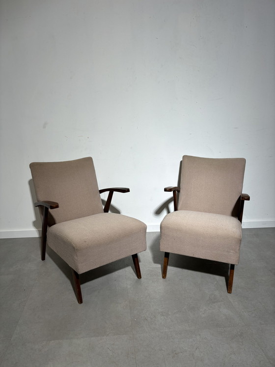 Image 1 of Paat vintage fauteuils uit de jaren 50