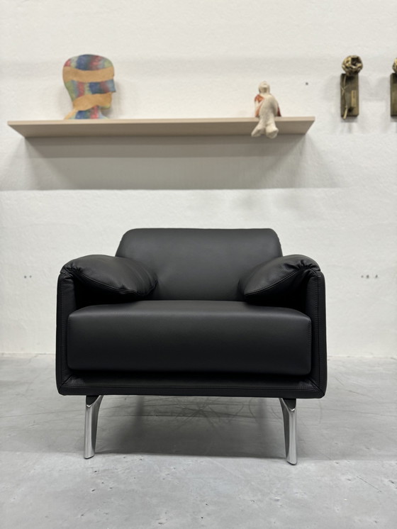 Image 1 of Leolux Bora Balanza Fauteuil Senso Leer Black