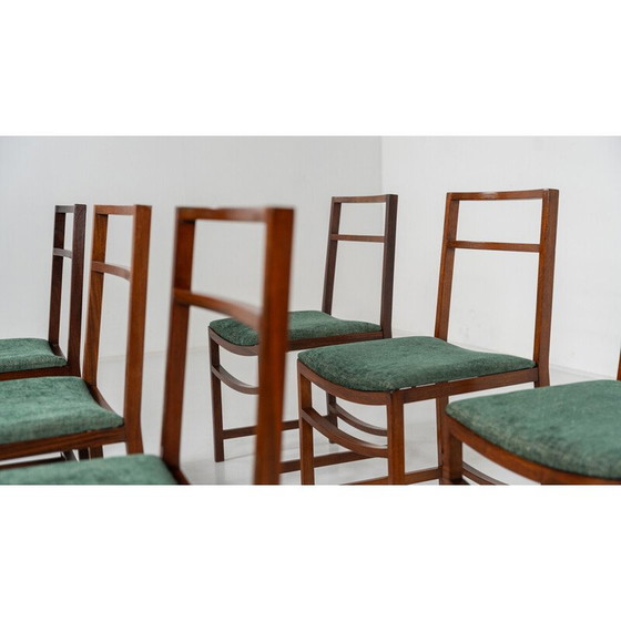 Image 1 of Set van 8 vintage eetkamerstoelen van Renato Venturi voor Mim, 1950