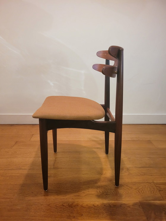 Image 1 of Vintage Eetkamerstoelen Van Johannes Andersen Voor Bramin