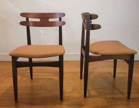 Image 1 of Vintage Eetkamerstoelen Van Johannes Andersen Voor Bramin