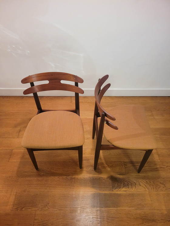 Image 1 of Vintage Eetkamerstoelen Van Johannes Andersen Voor Bramin
