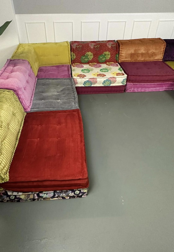 Image 1 of Roche Bobois Mah Jong Designer Sofa Stoffen Bank Handgemaakt