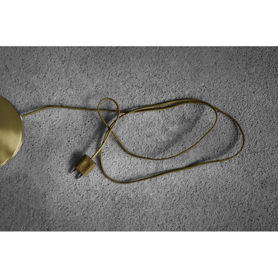 Image 1 of Vintage geborsteld messing bureaulamp met ketting voor Karstadt AG, Duitsland 1970