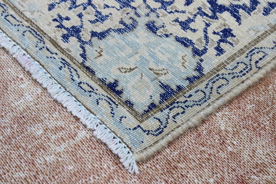 Image 1 of Origineel handgeknoopt Perzisch Tapijt Vintage Art Modern Kirman 212 X 122 Cm Top Conditie