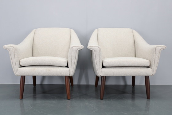 Image 1 of 1960S Paar Deens gerestaureerde fauteuils