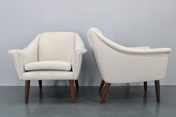 Image 1 of 1960S Paar Deens gerestaureerde fauteuils