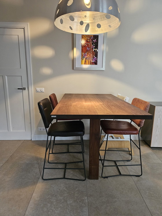 Image 1 of Bartafel Met 3 Bert Plantagie Kiko Stoelen