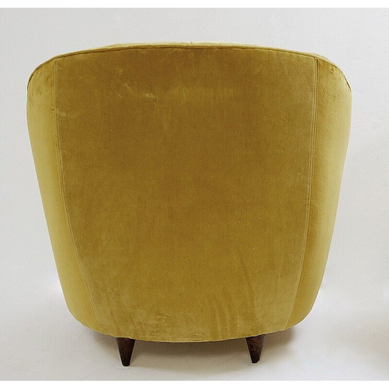 Image 1 of Paar fluwelen fauteuils uit de Mid Century, 1950