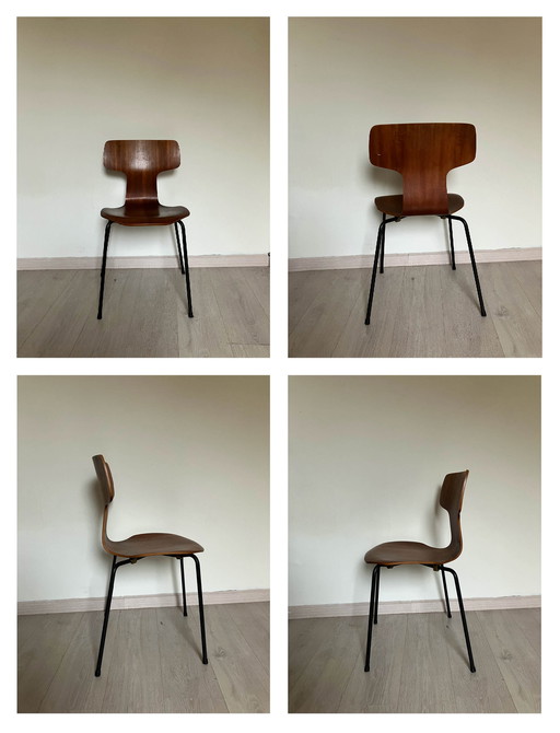 4x Fritz Hansen Hammer Chair